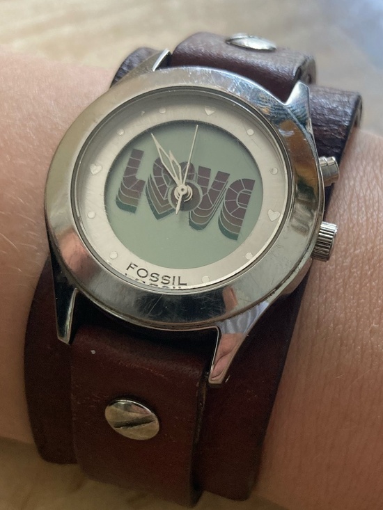 Fossil Love Women Y2K Watch Brown Original Leather Band  Model BG-2600 main image 9